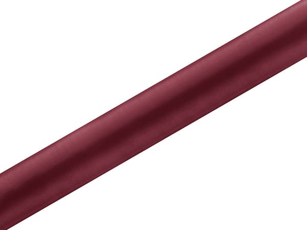 Glat satin, bordeaux, 0,36 x 9 m (1 æske / 24 stk.) (1 stk. / 9 m.)
