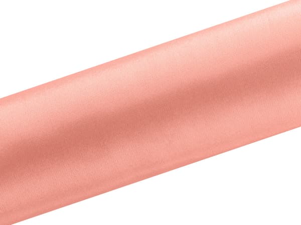 Glat satin, koral, 0,16 x 9 m (1 æske / 48 stk.) (1 stk. / 9 m.)