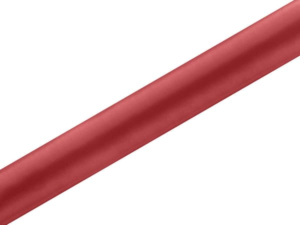 Glat satin, rød, 0,36 x 9 m (1 stk. / 9 m)