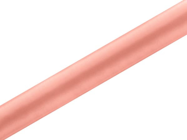 Glat satin, koral, 0,36 x 9 m (1 stk. / 9 m)