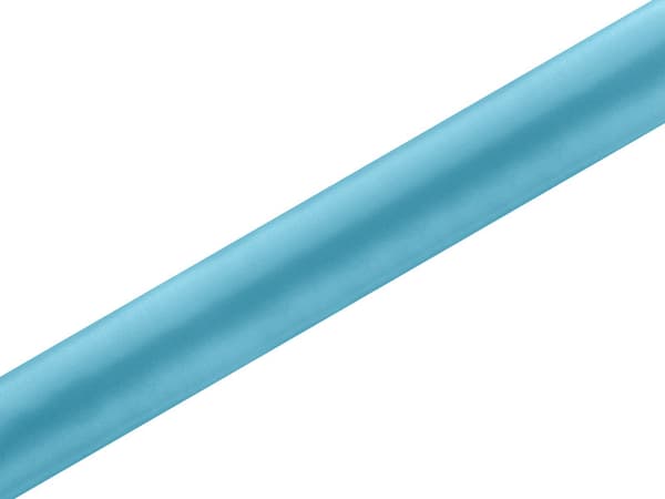Glat satin, turkis, 0,36 x 9 m (1 stk. / 9 m)