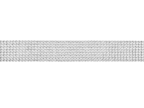 Zirkonnauha, hopea, 4x900cm