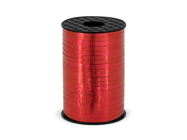Plastband, rött, 5mm/225m (1 kartong / 50 st.)