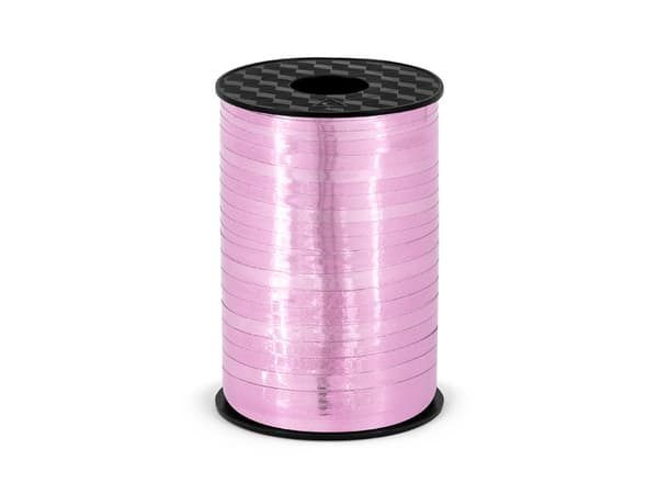 Plastikbånd, lyserødt, 5 mm/225 m (1 karton / 50 stk.)