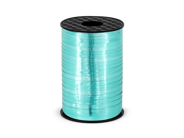 Plastband, turkos, 5mm/225m