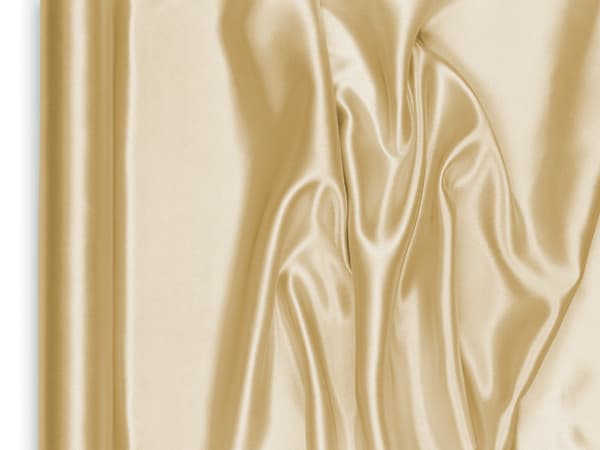 Glat satin, guld, 0,48 x 9 m