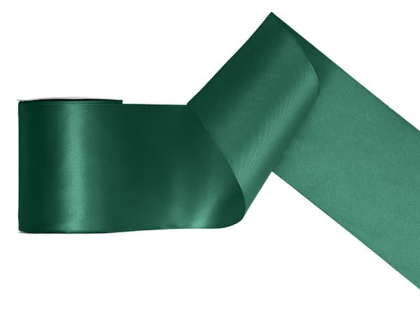 Satinbånd, flaskegrøn, 100 mm/25 m
