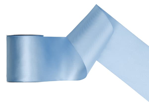 Satinbånd, tåget blå, 100 mm/25 m