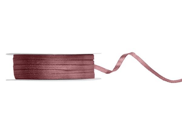 Satinband, mörk smutsrosa, 3mm/50m