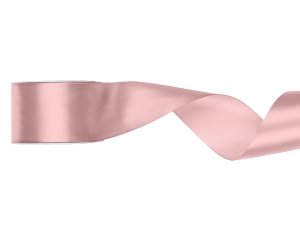 Satiininauha, vaalea likaisenpinkki, 50mm/25m