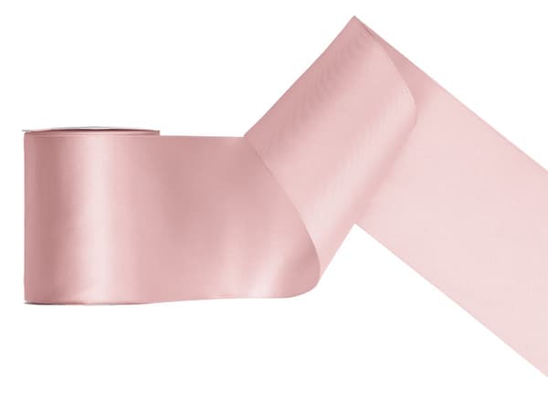 Satinband, ljust smutsrosa, 100mm/25m