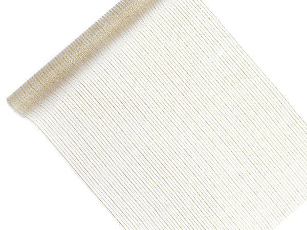 Organza painatuksella, valkoinen, 0,48 x 9 m (1 pkt / 24 kpl)
