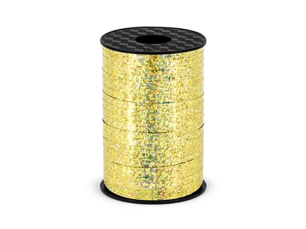 Plastikbånd, guld, 5 mm/225 m