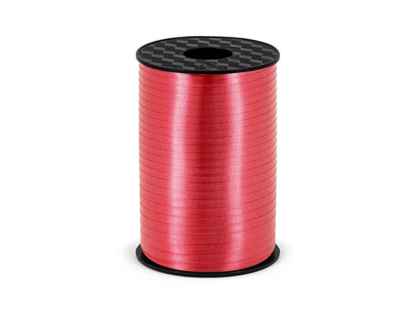 Plastband, rött, 5mm/225m