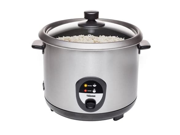 Tristar RK-6129 riisinkeitin 2,2 L 900 W Musta, Ruostumaton teräs