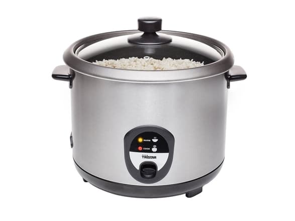 Tristar RK-6129 riisinkeitin 2,2 L 900 W Musta, Ruostumaton teräs