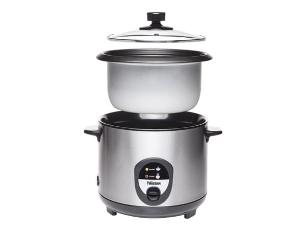 Tristar RK-6127 riisinkeitin 1,5 L 500 W Musta, Ruostumaton teräs