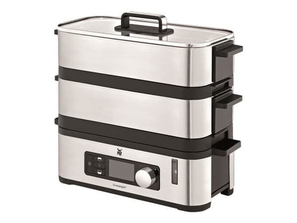 WMF KITCHENminis 04.1509.0011, 2 kurv(e), Sort, Rustfrit stål, Bordplade, Knapper, Dreje, Front, Rustfrit stål