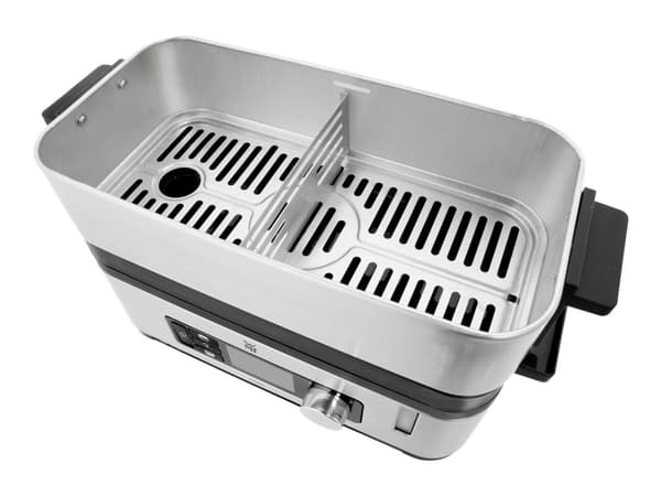 WMF KITCHENminis 04.1509.0011, 2 kurv(e), Sort, Rustfrit stål, Bordplade, Knapper, Dreje, Front, Rustfrit stål
