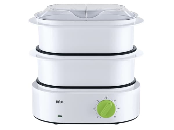 Braun Tribute Collection FS 3000 - Ångkokare - 850 W - vit/grön