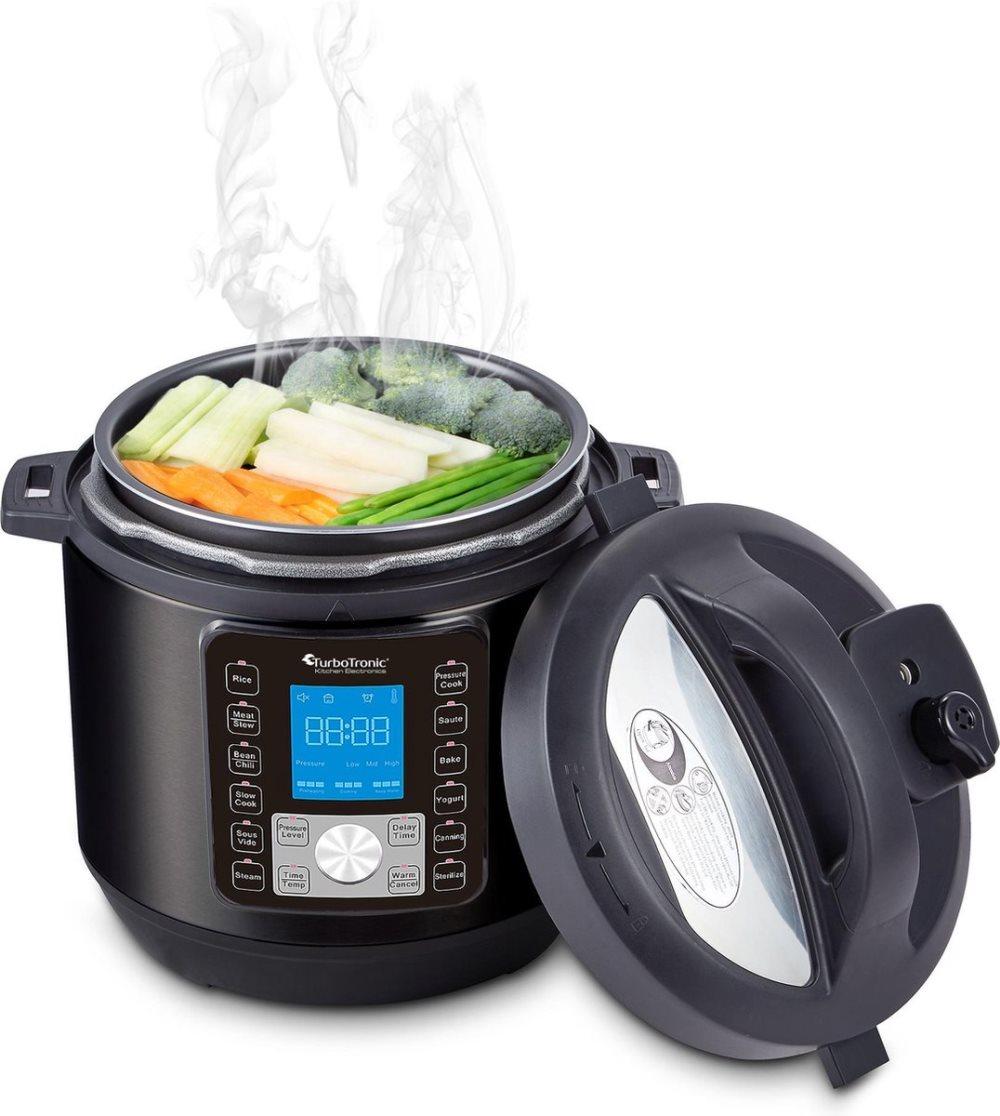 TurboTronic DPC8 Digital tryckkokare - 6 liter - Svart