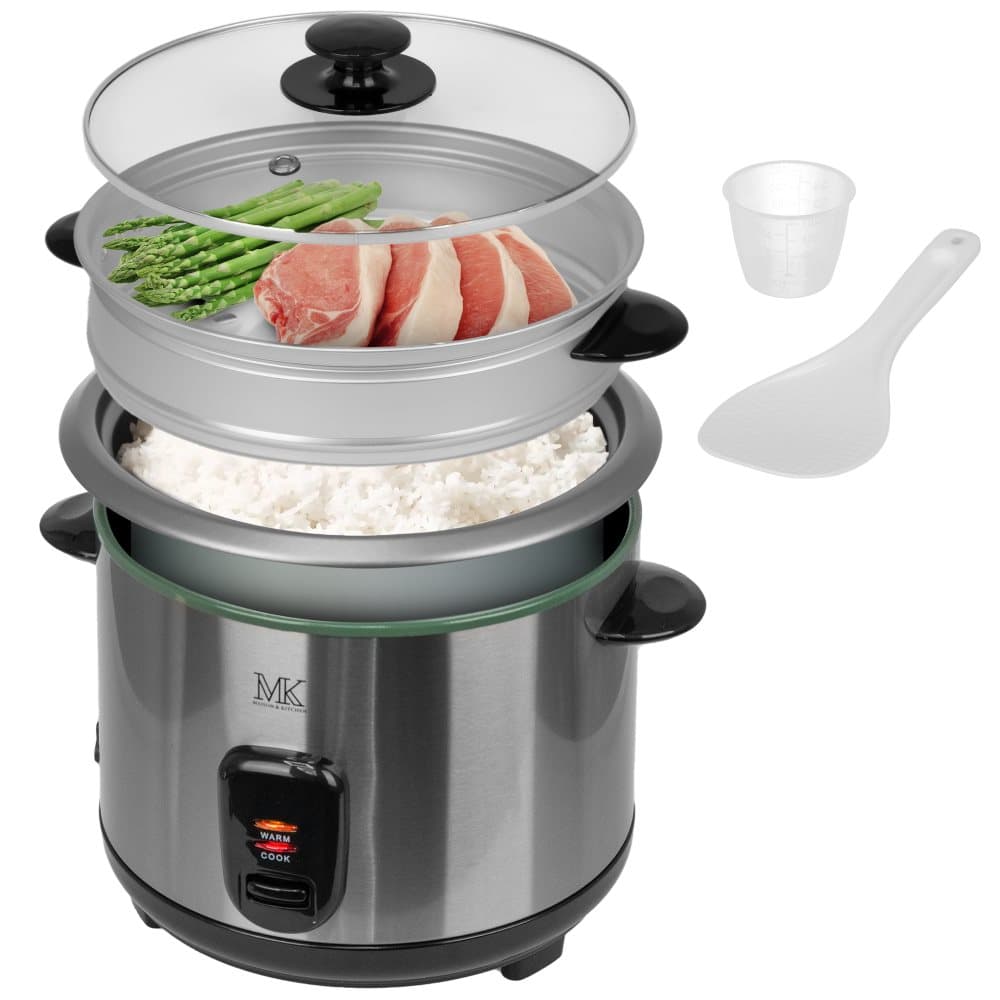 Maison & Kitchen - Riskokare - Non-Stick Beläggning - Torr soppa - 1,8 liter - Rostfritt stål