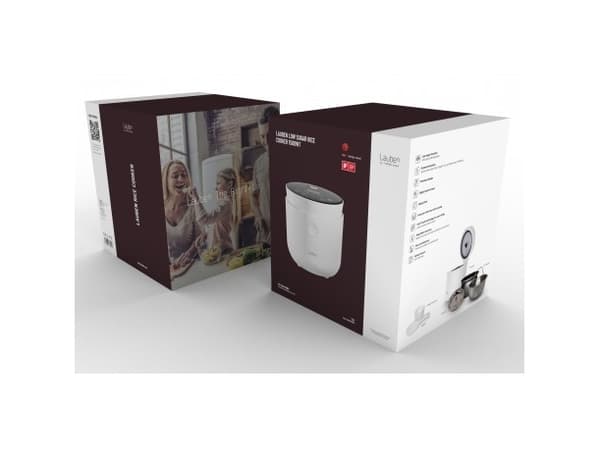 Lauben LBNRCD1500WT riskokare 1,5 L 500 W Vit