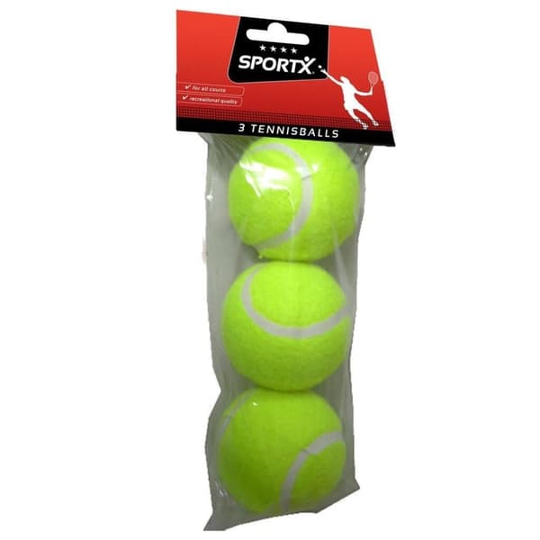 SportX tennispallot 3 kpl