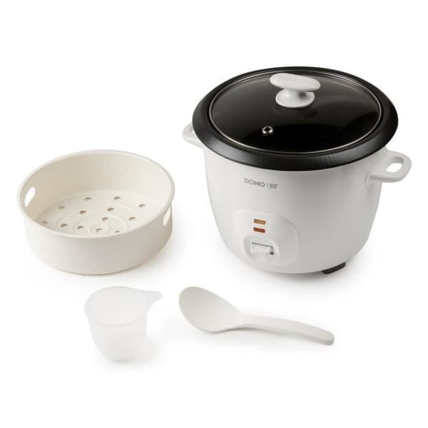 DOMO riskokare - 536W DO9176RK - Håll varm funktion - 1,3 liter - Non-stick beläggning