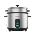 Miniatyrbild 1 av 5: Cecotec 1.8-litre capacity rice cooker, 700 W power and stainless-steel body.
