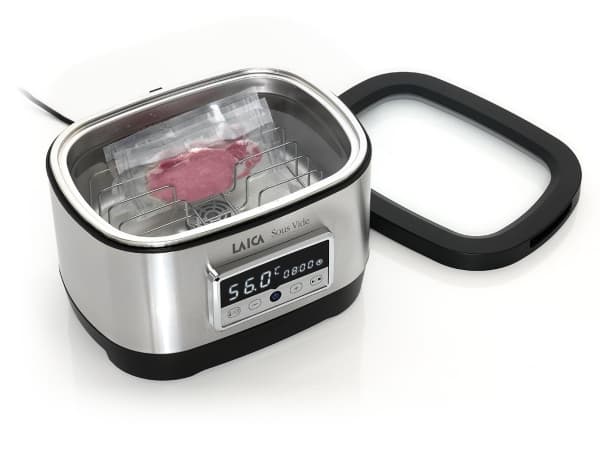 Laica SVC200, Sous vide water oven, Black, Stainless steel, 40 °C, 90 °C, Button, 0.15 h