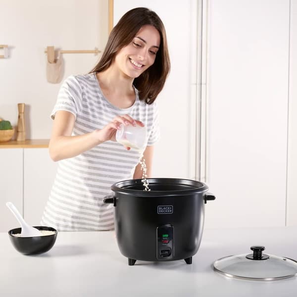 riisinkeitin Black & Decker ES9680120B Musta Ruostumaton teräs 700 W 29 x 29 x 29 cm 1,8 L