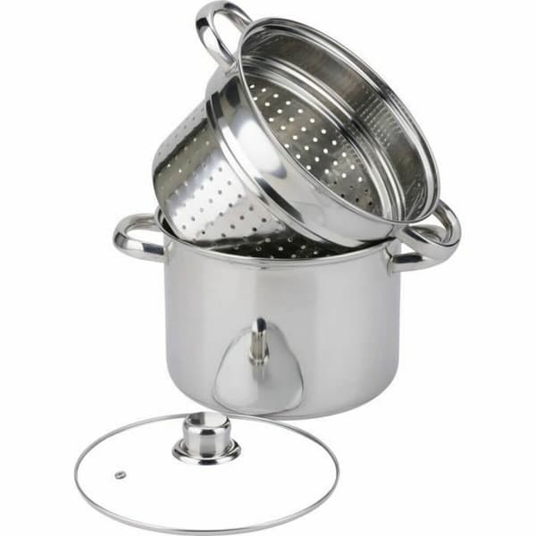 ångare med stekpanna Baumalu Ø 20 cm Metall Rostfritt stål 5 L