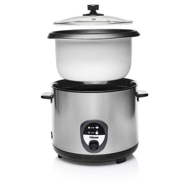 Riskokare - Tristar - RK-6129 - 900 W - 2,2 L - Rostfritt stål med varmhållningsfunktion