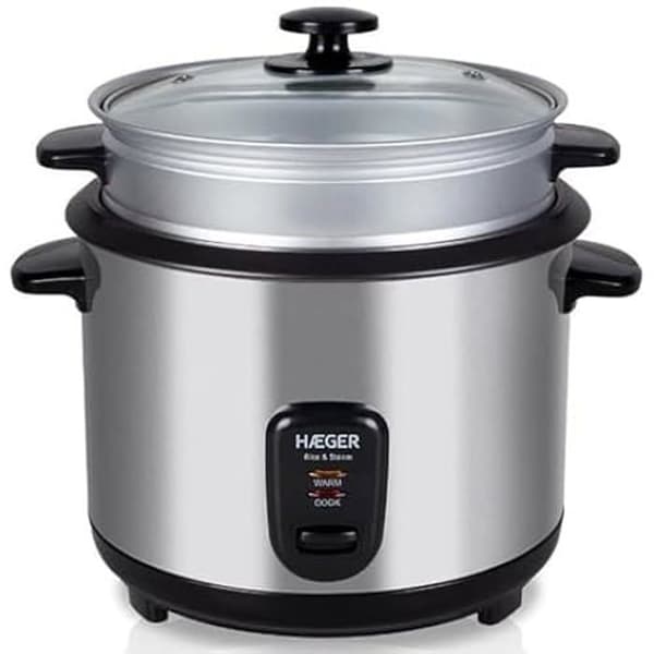 Haeger RC-18L.001A riskokare - Grå - 1,8 liter - Håll varm funktion