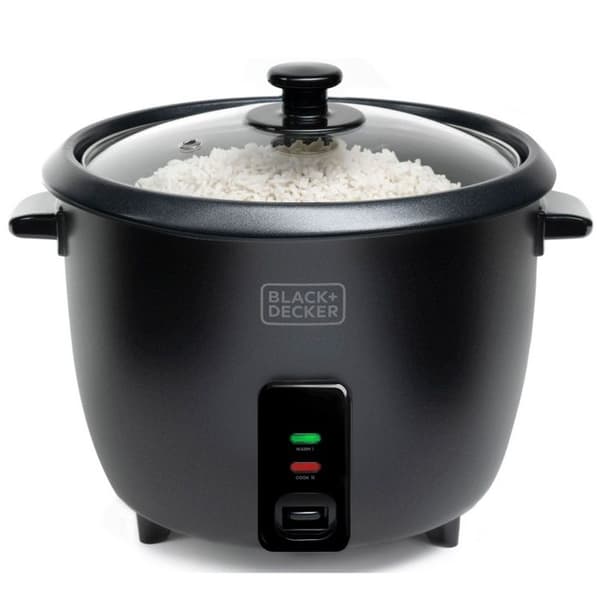 Black+decker Riskokare 1.8l 700w med ångkorg svart - BXRC1800E