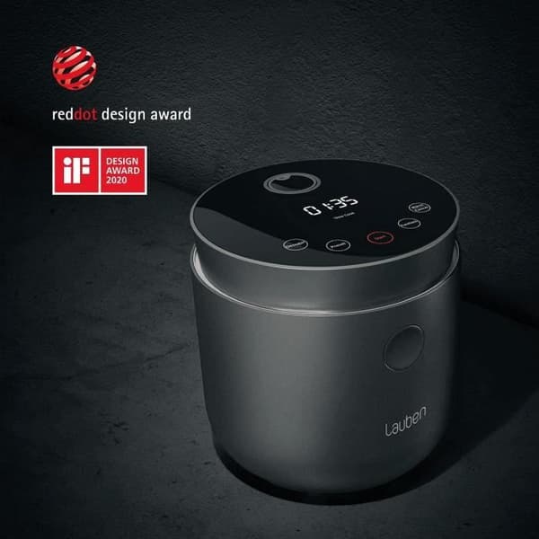Ris koker Lauben LOW Sugar Rice Cooker, 1,5 l, varmhållningsfunktion, diskmaskinssäker inre behållare, surf