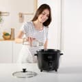 Miniatyrbild 8 av 11: riskokaren Black & Decker BXRC1800E Svart 1,8 L Vit Aluminium 700 W