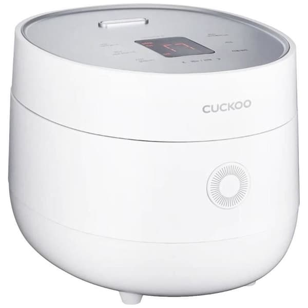 Cuckoo CR-0675F Matt vit riskokare med display, med måttbägare, timerfunktion