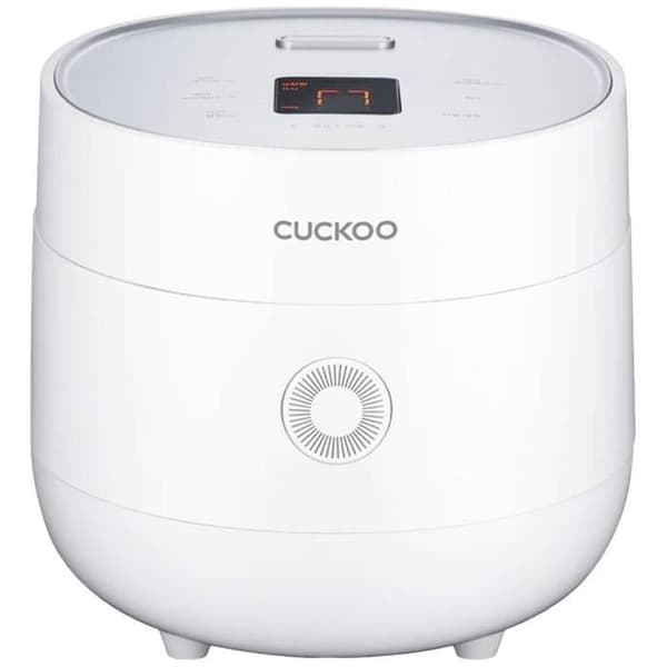 Cuckoo CR-0675F Matt vit riskokare med display, med måttbägare, timerfunktion