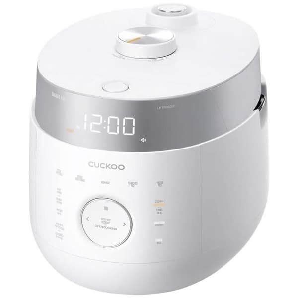 Riskokare - Cuckoo - CRP-LHTR0609F - Vit - Silver - Tryckkokning och icke-tryckkokning