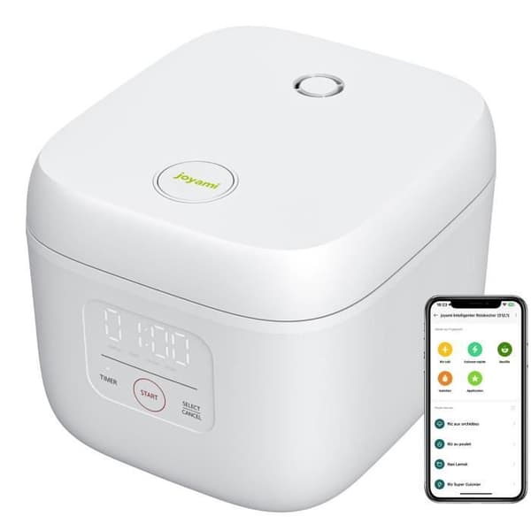 joyami riskokare mini riskokare - riskokare 1,6L 3,5 koppar non-stick inre, Xiaomi Home App manuell kontroll