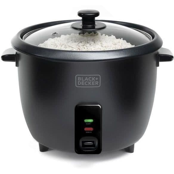 Black+decker Riskokare 1.8l 700w med ångkorg svart - BXRC1800E