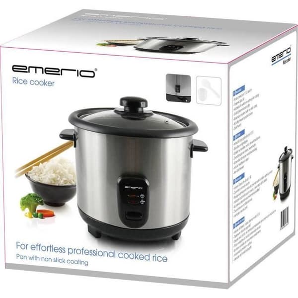 Risokokare - EMERIO - RCE-110118 - Rostfritt stål - Svart - Liten hushållsapparat