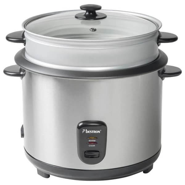 Riskokare/ångkokare - BESTRON - Kitchen Heroes ARC280 - 2,8 L - 1000 W - Grå