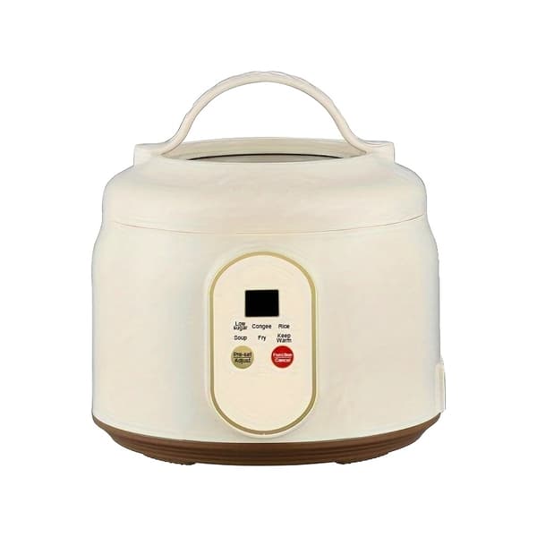 Elektrisk Risgryde, 1,8L Kapacitet, Digital Timer Kontrol,lysegul, EU