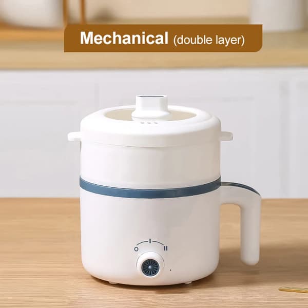 Elektrisk Risgryde, 1,8L Kapacitet, Non-Stick Belægning,Mekanisk Dobbelt, EU