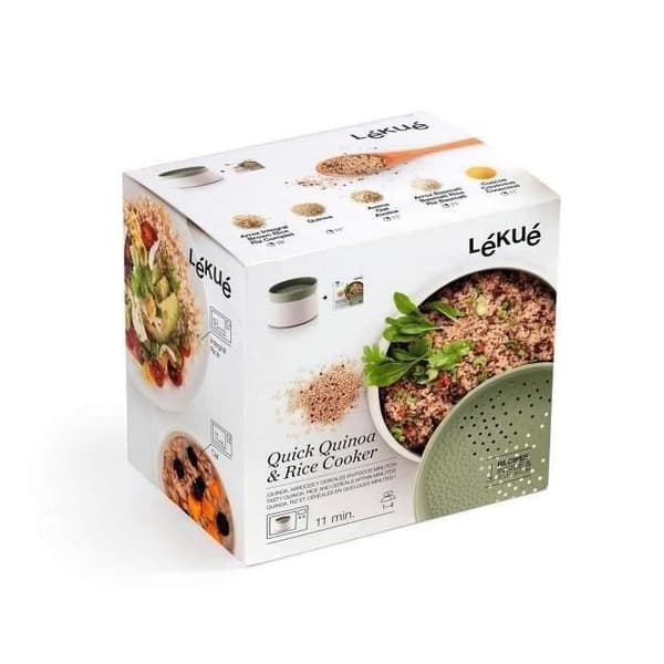 LEKUE Silicone Express Quinoa Riskockare - Grön