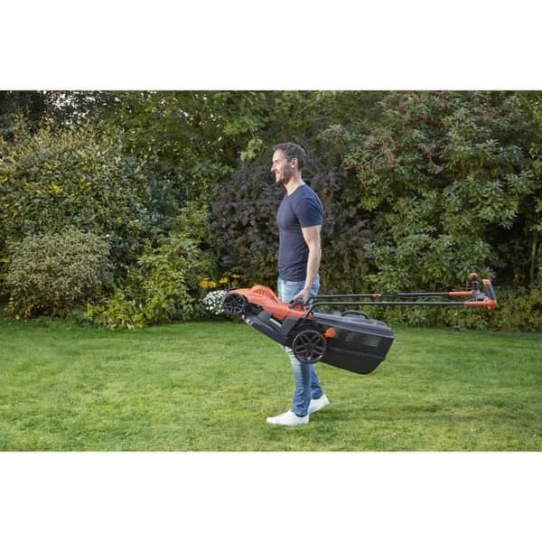 BLACK & DECKER Slåttermaskin 34cm 1400W - Cykelhandtag BEMW461BH