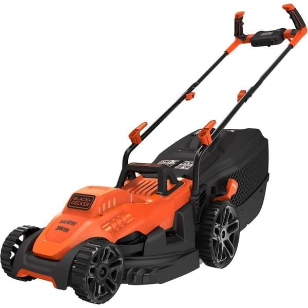 BLACK & DECKER Slåttermaskin 34cm 1400W - Cykelhandtag BEMW461BH